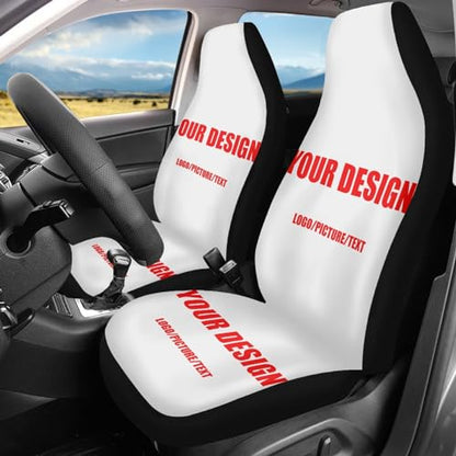 Customized Car Seat Cover for Front Seat - SUV Truck Sedan Van, Printed High Back Saddle Blankets Auto Seat Protectors, Fit Most Vehicles, Auto Seat Accessories - color: Custom Seat Cover