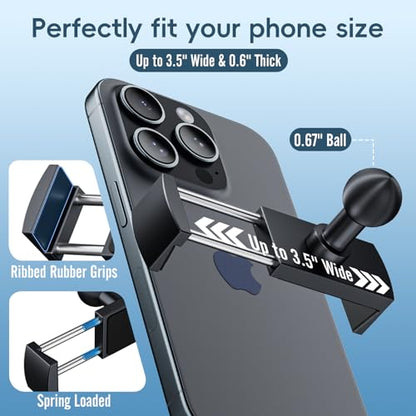 Kaishengyuan Metal Vent Phone Mount Compatible with 2015-2020 Ford F-150, 2017-2021 Super Duty & 2018-2021 Expedition, Car Solid Phone Holder Cellphone Cradles Bracket Stand for All Smartphone - style: Universal Holder