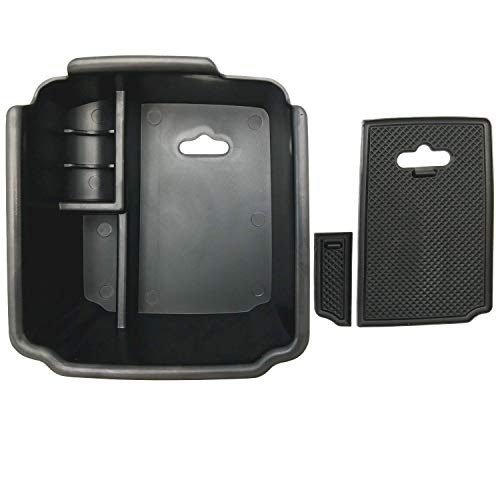 Compatible with VW Tiguan 2018 2019 2020 2021 2022 2023 2024 and 2022 2023 2024 VW Taos Center Console Tray Organizer Insert ABS Armrest Box Secondary Storage