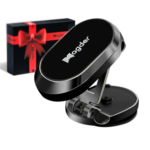 Car Dash Magnetic Phone Holder - Highly Adjustable, Universally Compatible, Works with All Cell Phones
