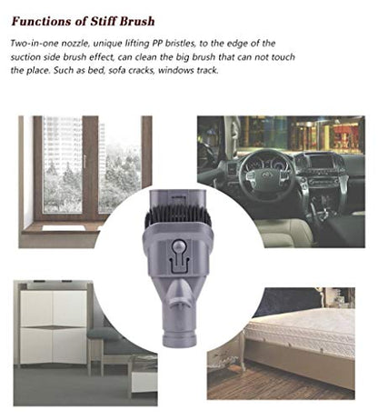 I clean Replacement Dyson V6 Attachments, Compatibel with Dyson V6 DC35 DC44 DC59 DC62 DC08, 7 Packs Fit Dyson Handheld Vacuum Parts with A Free Cleaning