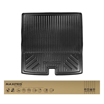 Premium MAXPRO Cargo Mat for 2023-2025 Honda Pilot All Weather Waterproof TPE Cargo Liner Custom Fit Trunk Mat Automotive Floor Mats Honda Pilot Accessories Car Mats Full Set SUV Interior Protection - size: Cargo Liner (4th Row)