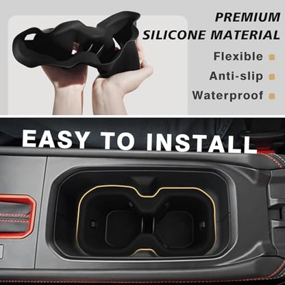 Muslogy Center Console Organizer & Cup Holder Insert 3PCS Set Compatible with 2025 2026 Nissan Kicks Armrest Box Divider Gear Shift Storage Pocket Drink Stopper (Console Tray& Side Pocket & CupHolder) - size: Console Tray & Side Pocket & CupHolder