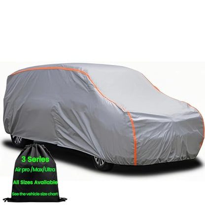 Mini Van Cover,Large Car Cover,Car Cover Waterproof All Weather Mini Van Cover Waterproof All Weather,RainUV Protection Inner Cotton,Vans up to 216” L x 72" W x 72" H - color: Gray(Max), size: Size 19: MiniVan 1 (Under 217")