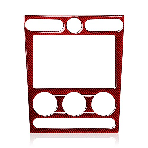 Car Carbon Fiber Decal Center Console CD Panel Sticker for Ford Mustang GT Shelby 2005 2006 2007 2008 2009 S197 Accessories - color: Center Console CD Panel
