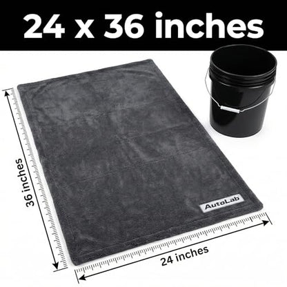 24"x36" Magic Microfiber Twisted-Loop Drying Towel, 1400GSM, Ultra Absorbent, Streak Free, Lint Free, Reusable - Car Accessories, Microfiber Cleaning Cloth - Professional Grade