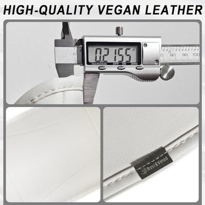 BestEvMod Center Console Armrest Pad Cover Compatible with Tesla Model Y Juniper 2026 2025 Extra Soft Microfiber Vegan Leather Protector Seat Armrest Cover OEM Style (White) - color: White-Regular, size: Juniper