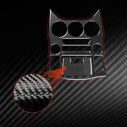 Real Carbon Fiber Trim Stickers Center Console Cover Decals Compatible with Hyundai Genesis Coupe 2013 2014 2015 2016 Car Interior Accessories - color: Center Console Set