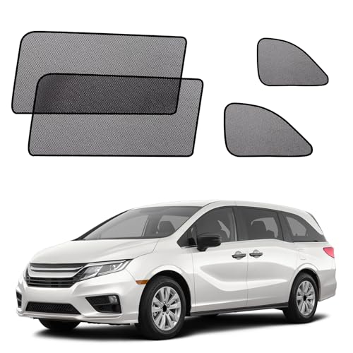 Car Window Shades for 2018-2024 Odyssey, 4PCS Rear Side & Quarter Window Sun Shades, Magnetic Breathable Mesh Privacy Covers, UV Protection & Heat Insulation for Baby, Travel & Camping - size: Odyssey(2018-2024)R-4PCS