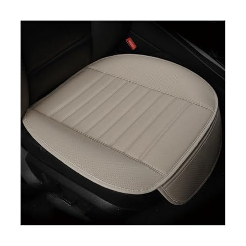 Yourkar Car Seat Cover for Front Seat, Anti-Slip & Waterproof Leather Auto Front Seat Pad Protector, Durable Driver Bottom Seat Cushion Cover with Storage Pocket, Car Accessories (Gray) - color: Gray