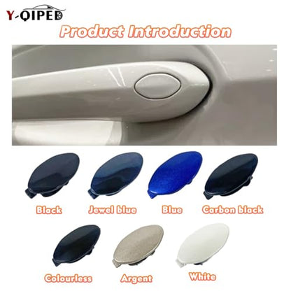 Car Door Handle Key Cover Keyhole Protector Cap Lock Access Replacement for BMW Z4 X3 X4 X5 X6 X7 3 4 5 6 8 Series OE# 8089701 7470565 7470575 (Colourless) - color: No paint spraying