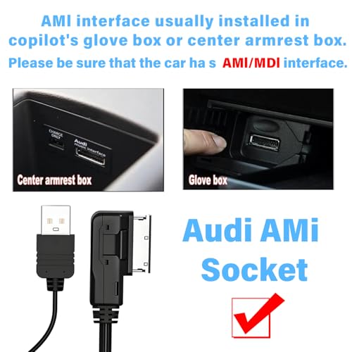 Bluetooth 5.0 Adapter Audio Receiver for Audi,AMI MMI Bluetooth Car Kits Music Interface Cable,Wireless Audio Music Interface Cable Adapter for MMI 2G 3G 3G+ System VW Audi A5 8T A6 4F A8 4E - size: 2G/3G/3G+