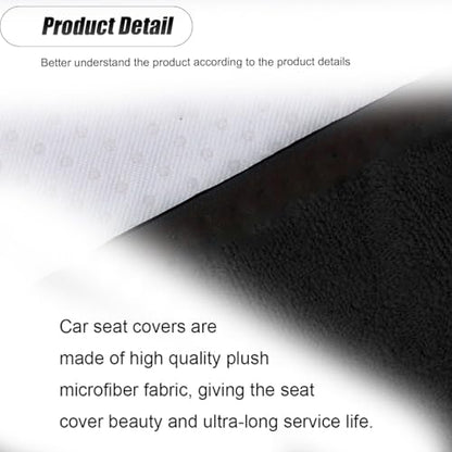 ZIMISI Waterproof Car Seat Covers, Non-Slip Towel Front Seat Covers, Sweat Car Seat Protector Cover for Gym Workout, Yoga, Running, Swimming, Beach & Hiking (Black) - color: Black