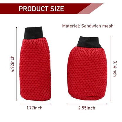 2 PCS/Set Car Gear Shift Knob Cover & Car Handbrake Cover, Anti-Slip Car Gear Shift Handle, Handbrake Cover Gear Cover Set, Universal for Most Cars (Red) - color: Red