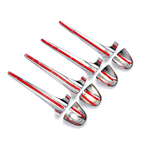 Dreamseek 8Pcs 4 Door Handle Cover Compatible with Toyota RAV4 2013-2018 Exterior ABS Molding Protector Trim (Chrome Plated) - size: Door Handle Cover