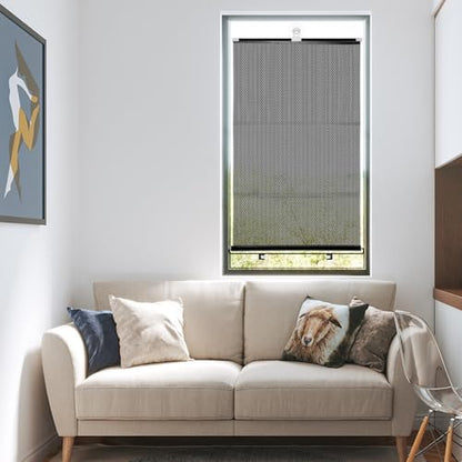 PATKAW (1 Pcs) Window Blinds, Blackout Shades No Drill, Suction Cup Temporary Roller Blind, Light Blocking Window Cover for Bedroom, Office, Nursery, Home Privacy, Travel, Rv and Car - size: 125.00X40.00X1.00CM