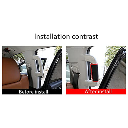 LLKUANG Car B-Pillar Handle Protection Cover for Toyota Tundra SUV/Truck,for Tundra Interior Accessories 2pcs