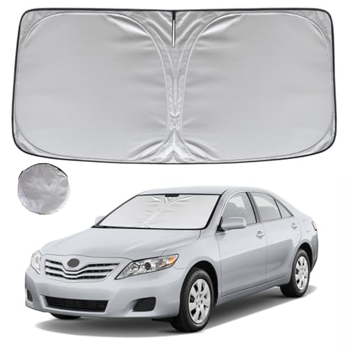 KAYZT Windshield Sun Shade for 2007-2011 Toyota Camry Foldable Sunshade Front Window Custom Fit Car Accessories - size: for 2007-2011 Toyota Camry