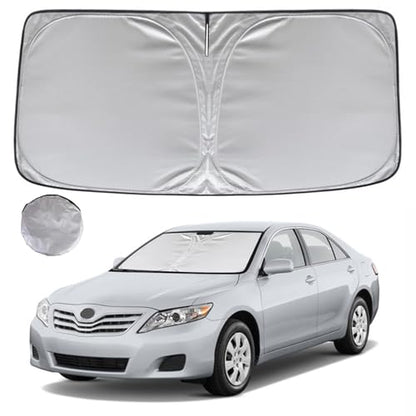 KAYZT Windshield Sun Shade for 2007-2011 Toyota Camry Foldable Sunshade Front Window Custom Fit Car Accessories - size: for 2007-2011 Toyota Camry