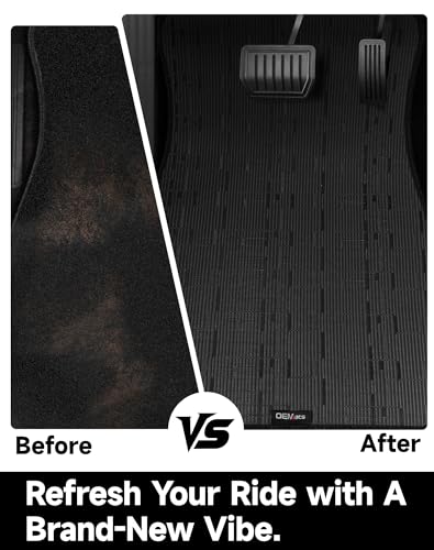 Ultra Durable Car Floor Mats, Premium PVC Coil All-Weather Automotive Floor Mats, Universal Fit with Anti-Slip Nibbs Backing, Waterproof | Wear Resistant | Flame Retardant, Black 4PCS - color: Black