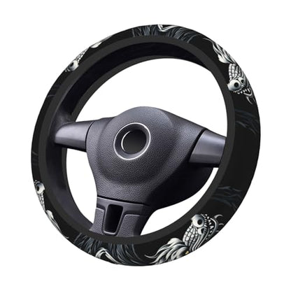 Cool Dragon Steering Wheel Cover, Non-Slip Breathable Neoprene Steering Wheel Covers, Car Accessories for Men, Universal 15 Inch Fit Auto, Suvs, Truck - color: Dragon