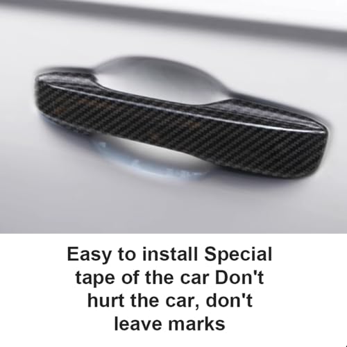 Car Accessories Exterior Door Handle Cover Trim Without Smart Holes Compatible with Honda CR-V CRV 2023 2024 2025 2026 (Carbon Fiber Style) 4PCS ABS - color: Carbon Fiber Style