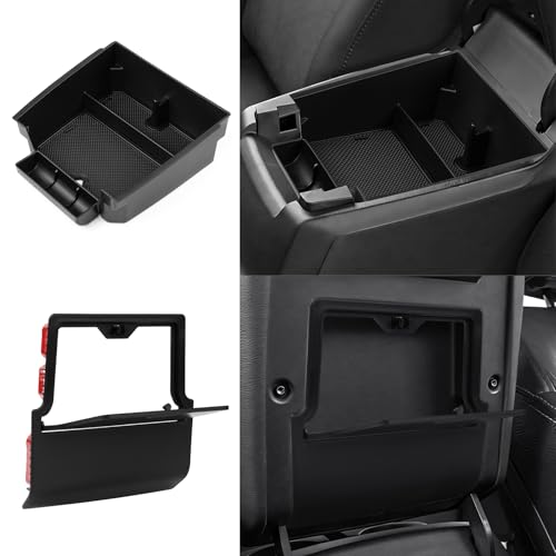 Autorder 2PCS Center Console Organizer for 2023-2026 Chevy Chevrolet Colorado/GMC Canyon Accessories Armrest Storage Box Hidden Storage Box Center Console Insert Tray with Anti-Slip Mat - color: 2023-2026 Chevy Colorado/GMC Canyon 2PCS