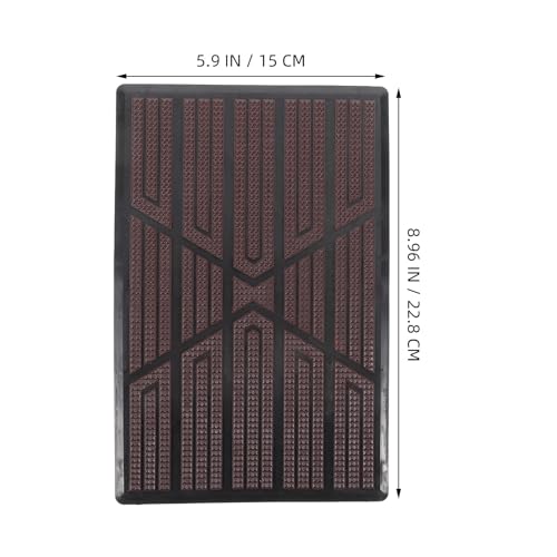 UKCOCO Car Floor Mat with Anti-Slip Pedal Pad, Full Coverage Plastic Automotive Floor Liner Rug for Cars and Suvs, Rear Cargo Protection Mat for Vehicle Interior