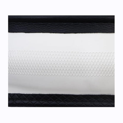 Flying Banner car Steering Wheel Cover Faux Leather Massage Universal fit 3D Honeycomb Hole Anti-Slip Sporty 15 Inches (Sliod Black Woven) - color: Sliod Black Woven