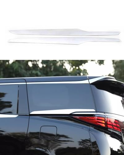 Car Accessories Fit for Toyota Alphard Vellfire 2023 2024 ABS Exterior Rear Door Window Lower Strip Cover Trim 2PCS Set(Chrome) - color: Chrome