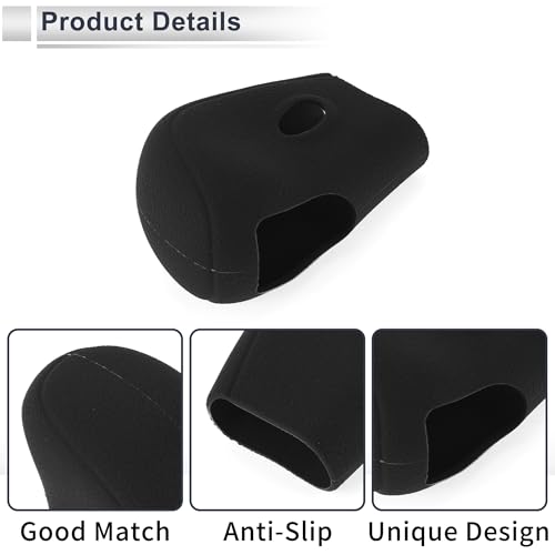 Gear Shift Knob Cover Anti-slip Stick Shifting Handle Protector Silicone 1 Pc for Nissan Altima 2013-2018 Black