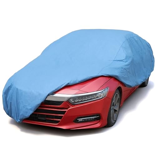 Car Cover Waterproof All Weather for Automobiles – Heavy Duty Full Exterior Covers for Snow Ice Protection – Outdoor Cars Tarps Universal Fit Sedan Toyota BMW Ford Honda Chevy up to 205"（Sedan C5）