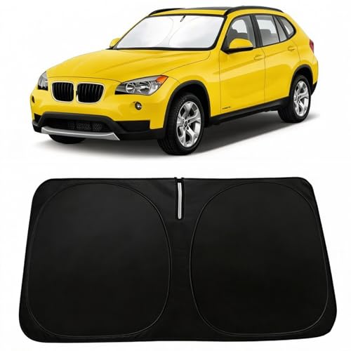 Windshield Sun Shade for BMW X1 E84 2011-2015 Accessories, Car Front Window Sun Visor & Heat Shield | 240T Sunshade Protection Blocks UV Rays Keep Your Car Cooler - size: For | X1 E84 2011-2015