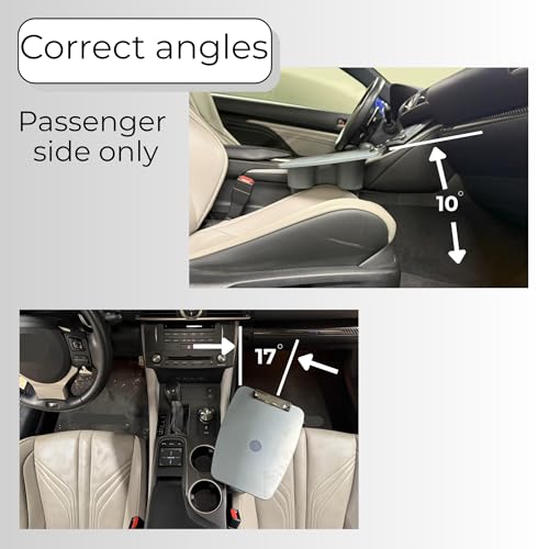 Portable Car Desk with Removable Clipboard - Fits Passenger Seat - for Laptop - Travel Desk with Drink Holder, Mobile Vehicle Desk for Professionals & Commuters, Adjustable 11.5" D x 8.5" W x 11" H