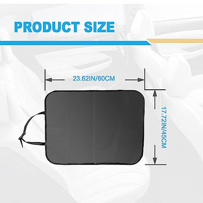 KEVWR 2 Pack Car Kick Mats Back Seat Protector, Seat Back Protector for Vehicles to Protect from Dirt, Mud and Scratches, Fits Most SUVs and Vans, Waterproof Oxford Durable Car Seat Back