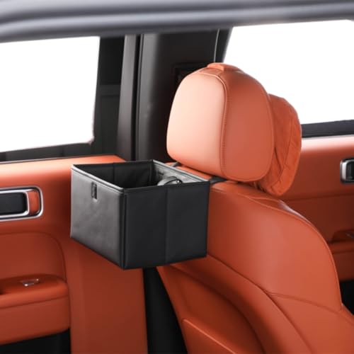 Car Trash Can, Leak-Proof Waterproof Trash Bin Collapsible Portable Auto Garbage Bag Large Capacity Trashcan Storage Bag Multipurpose Car Organizer Hanging (Black) - color: black1