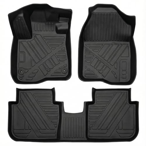 Floor Mat Compatible with 2023-2026 Honda HRV，All Weather Waterproof Durable Anti-Slip Odorless TPE Front Rear Rows Full Set Protection Custom-Fit High-Raised Lip Carpet Liner - size: For CRV 2007-2011