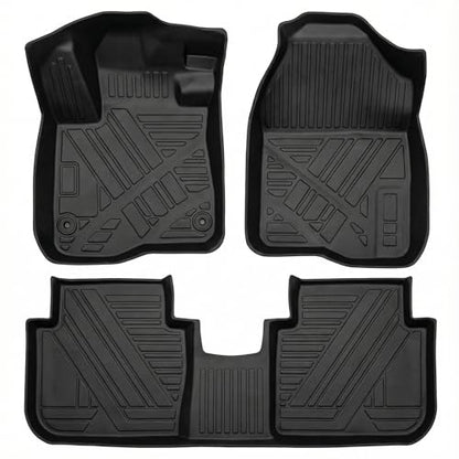 Floor Mat Compatible with 2023-2026 Honda HRV，All Weather Waterproof Durable Anti-Slip Odorless TPE Front Rear Rows Full Set Protection Custom-Fit High-Raised Lip Carpet Liner - size: For CRV 2007-2011