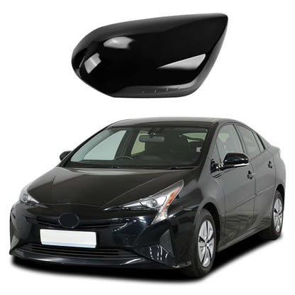 Right Passenger Side Car Mirror Cap Cover Compatible with Toyota Prius 2016 2017 2018 2019 2020 2021, Direct Replacement, 87915-47070, Black - color: black, size: Right