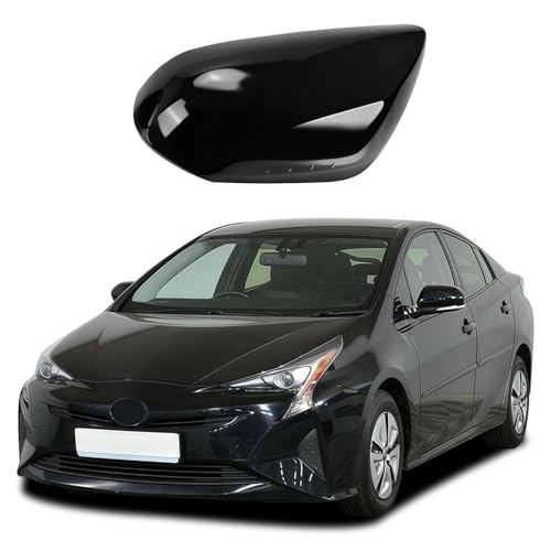 Right Passenger Side Car Mirror Cap Cover Compatible with Toyota Prius 2016 2017 2018 2019 2020 2021, Direct Replacement, 87915-47070, Black - color: black, size: Right