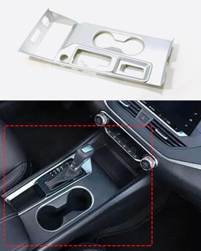 Car Accessories Fit for Nissan Altima 2019-2023 ABS Interior Center Console Gear Shift Panel Cover Trim 1PC Set （Matte Silver） - color: Matte Silver