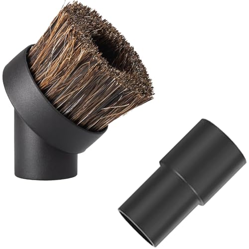 2 Pack Round Dust Brush For Shark Vacuum Attachment with Vacuum Hose Adapter, for Shark Vacuum Brush Attachment for Most Vacuum Cleaners Accessories - style: 2 -pack
