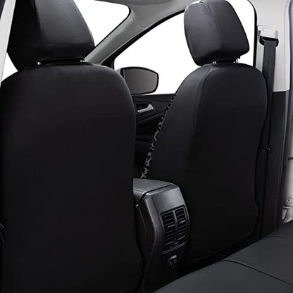 Flying Banner Carbon Fiber Leather Vehicle Seat Covers, Leopard Gray Black, Universal Fit - 8PCS - color: Leopard Gray Black, size: Full Set -- 8pcs