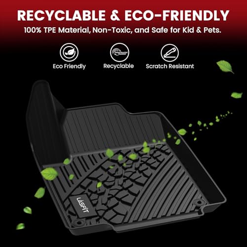 LASFIT Floor Mats for Jeep Grand Cherokee WL 2022-2025 2026 5-Seat (Include 4xe, NOT for L) All Weather TPE Custom Fit Car Mats Floor Liners 1st & 2nd Row, Black - style: Grand Cherokee 5-Seat 2022-2026 Floor Mats