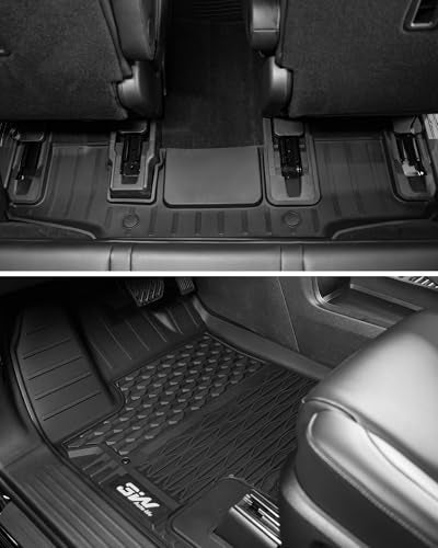 3W Floor Mats for Nissan Pathfinder 2022 2023 2024 2025 2026 (Only fit 7 Passenger Models), 3 Rows,TPE All Weather Protection Car Floor Liners Accessory,Black - size: 5.Pathfinder|22-25|Floor Mats (7 Passenger)
