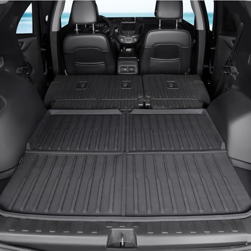 Floor Mats Set Cargo Liner and Backrest Mat for for Chevy Chevrolet Equinox/GMC Terrain 2018-2024, All Weather TPE Full Mat Set Cargo Mat for Equinox Accessories - size: For Chevy Equinox/GMC Terrain | 2018-2024