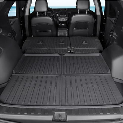 Floor Mats Set Cargo Liner and Backrest Mat for for Chevy Chevrolet Equinox/GMC Terrain 2018-2024, All Weather TPE Full Mat Set Cargo Mat for Equinox Accessories - size: For Chevy Equinox/GMC Terrain | 2018-2024