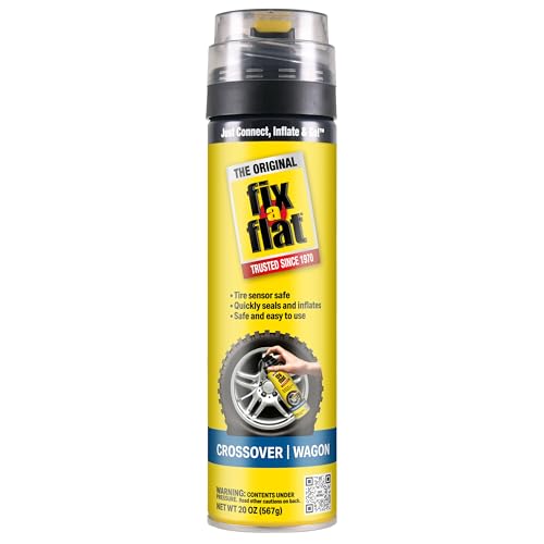 Fix-A-Flat S60430 Aerosol Emergency Flat Tire Repair and Inflator, for Large Tires, Eco-Friendly Formula, Universal Fit for All Cars and Small Trucks/SUVs, 20 oz. (Pack of 1) - size: 20oz