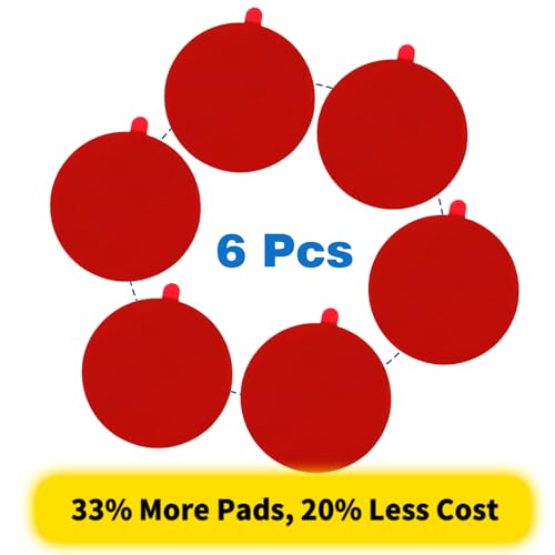 Double Sided Adhesive Pads for Dash Cam, 6PCS 2.83 Inch Heavy Duty Sticky Pads, Heat Resistant & No Residue Mounting Tape, Universal Replacement for Windshield, Dashboard, GPS, Phone Mount