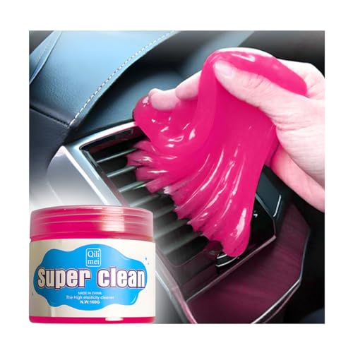 Car Cleaning Gel, Reusable Vehicle Air Vent Crevice Detailing Putty, Automotive Interior Detail Slime Cleaner Removal Tool Kit Accessories, Universal for SUV, Sedan, Truck (Red) - color: Red
